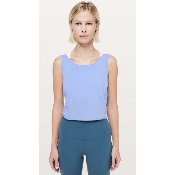 lululemon hydrangea blue its a tie tank - Picture 2 of 3